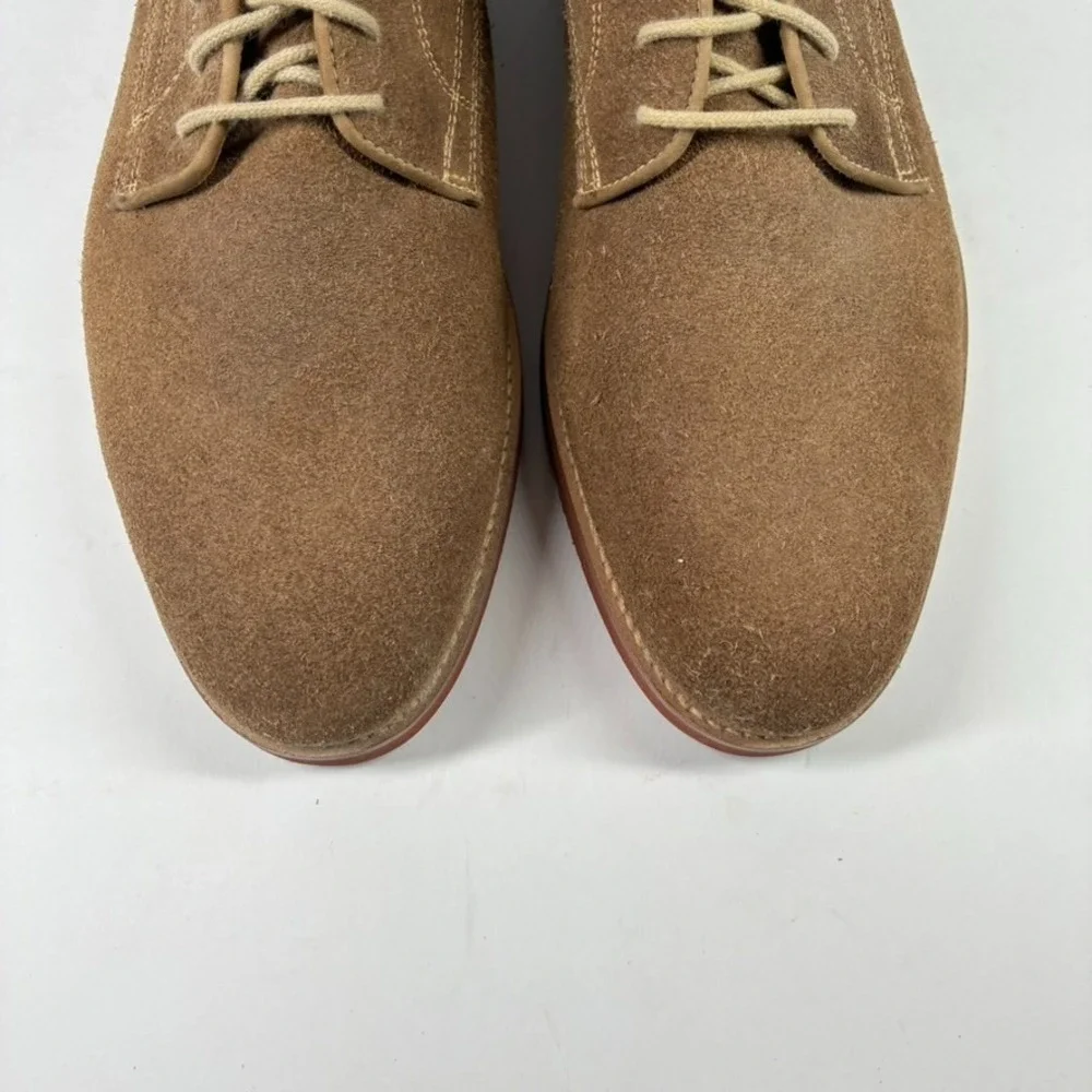 Orvis 06L0 Men's US 11.5 Dirty Buck Tan Brown Suede Derby Oxfords Shoes Brazil